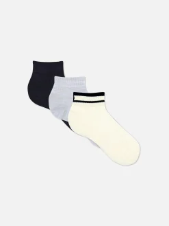 Crew-Socken In 1/4-Länge Aus Mikrofaser, 3er-Pack