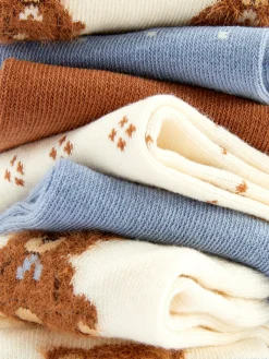 Crew-Socken Mit Bärenmotiv, 7er-Pack