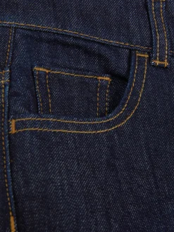 Denim Jeans Mit Geradem Bein