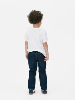 Denim Jeans Mit Geradem Bein