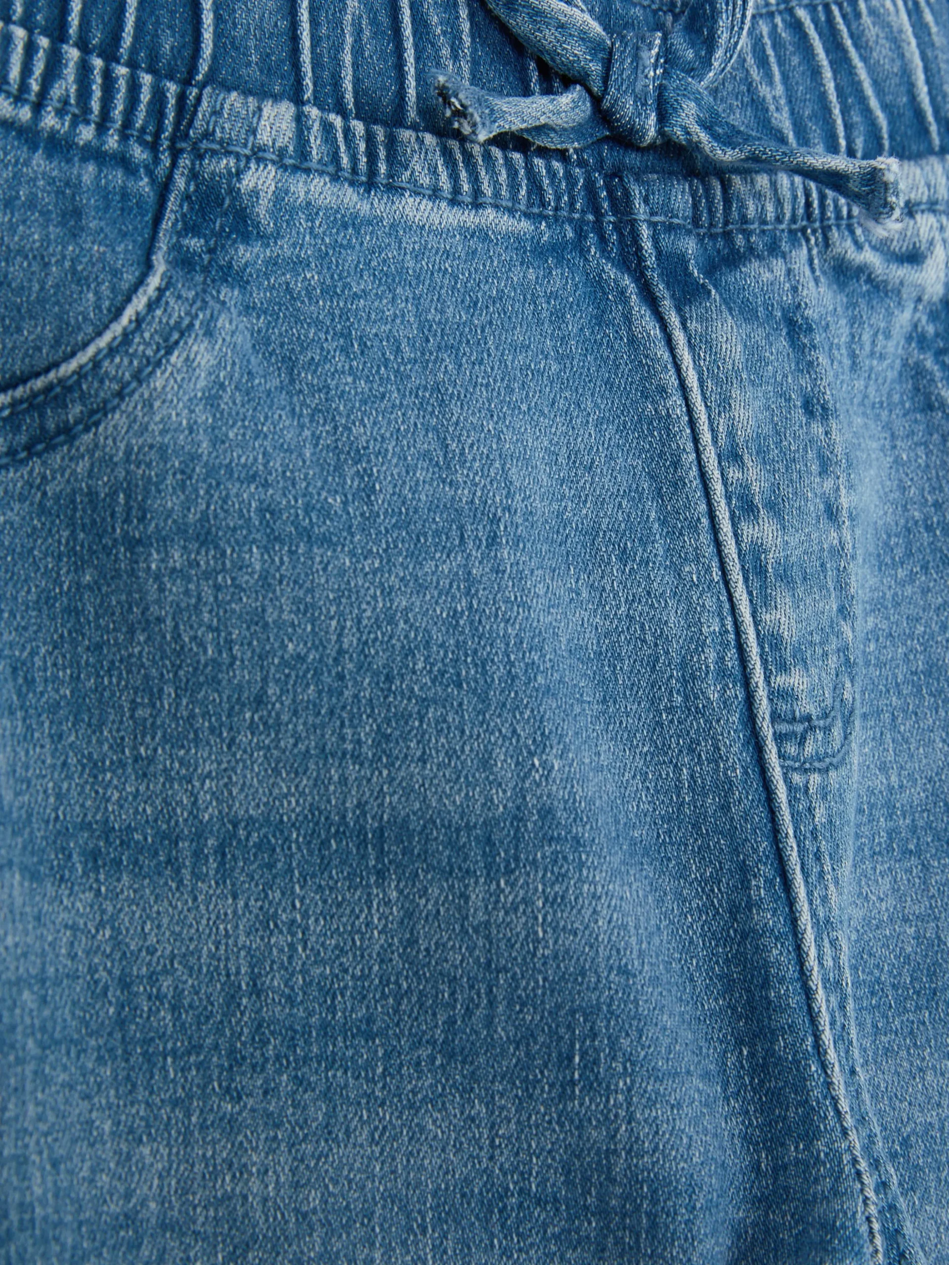 Denim-Jeans Mit Bündchen