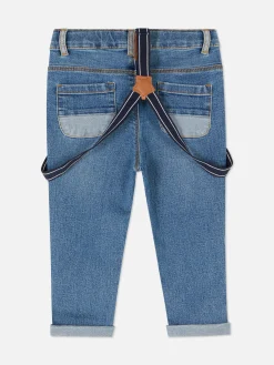 Denim-Jeans Mit Hosenträgern
