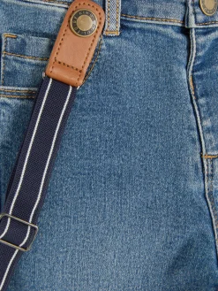 Denim-Jeans Mit Hosenträgern