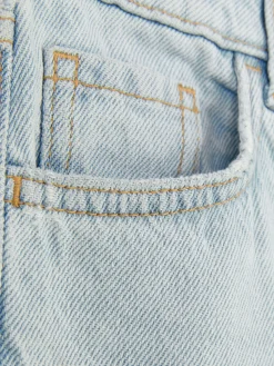 Denim-Jeans Mit Weitem Bein Und Schlitz