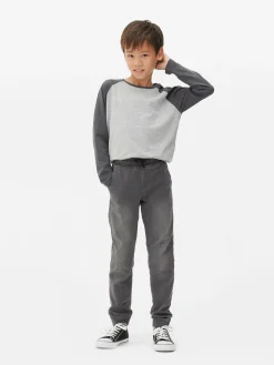 Denim-Jeggings Mit Kordelzug