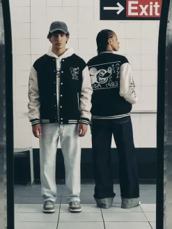 „Disney Mickey Maus X Keith Haring“ College-Jacke