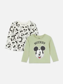 „Disney Micky Maus“ Langarmshirt, 2er-Pack