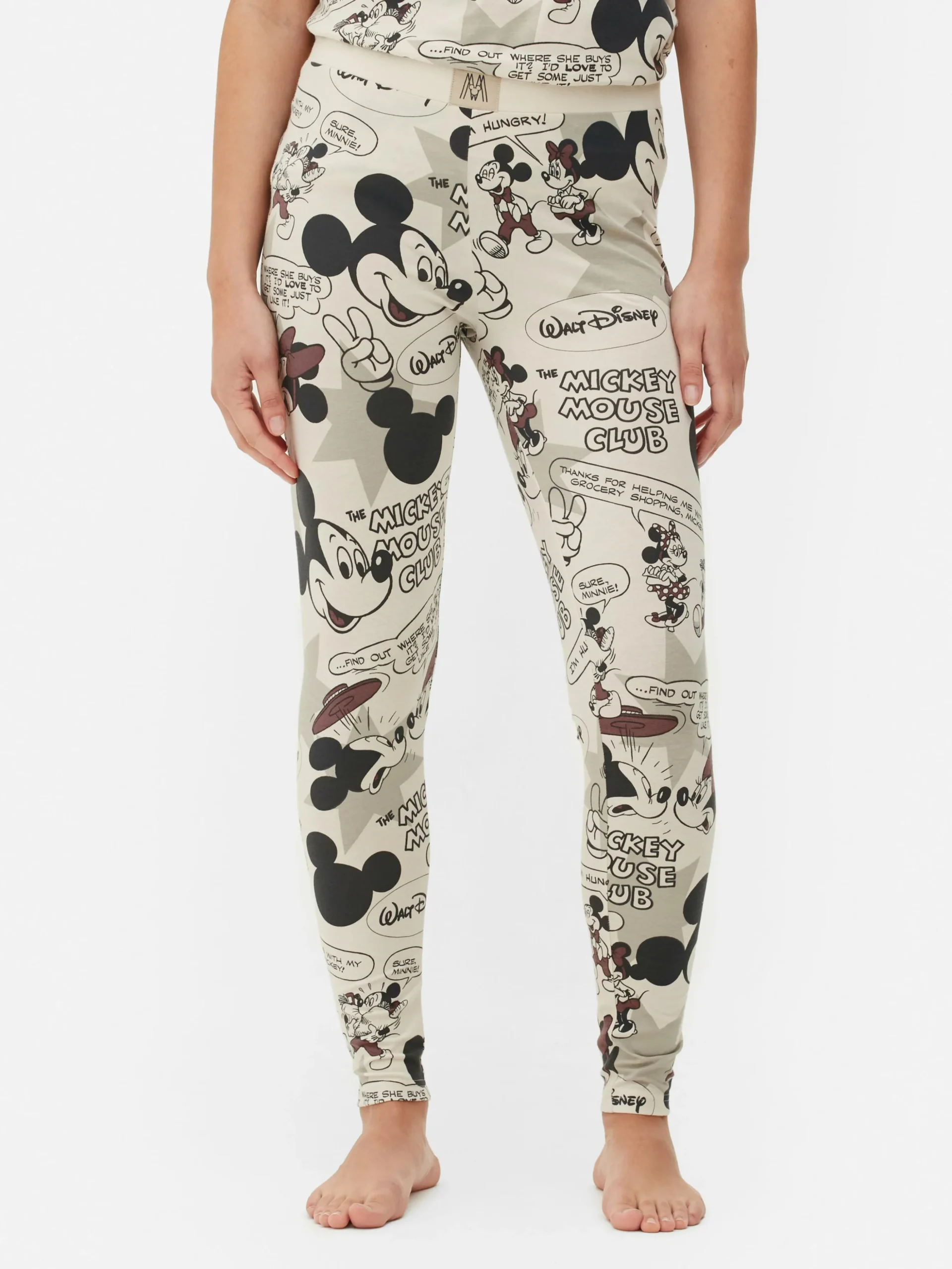 „Disney Micky Maus“ Retro-Schlafanzug-Leggings