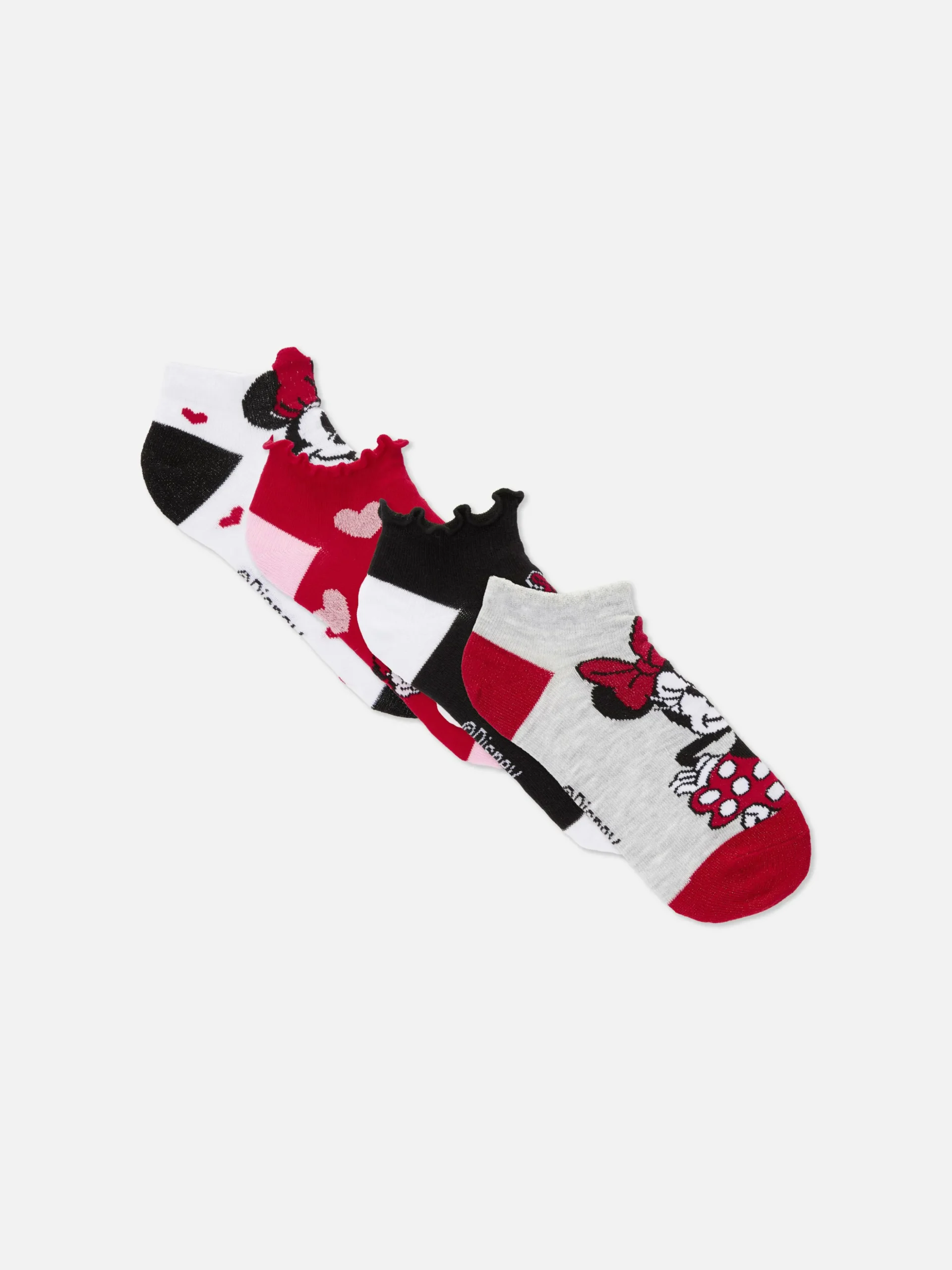 „Disney Minnie Maus“ Sneakersocken, 4er-Pack