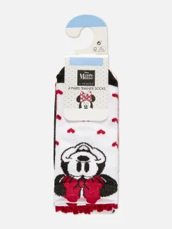 „Disney Minnie Maus“ Sneakersocken, 4er-Pack
