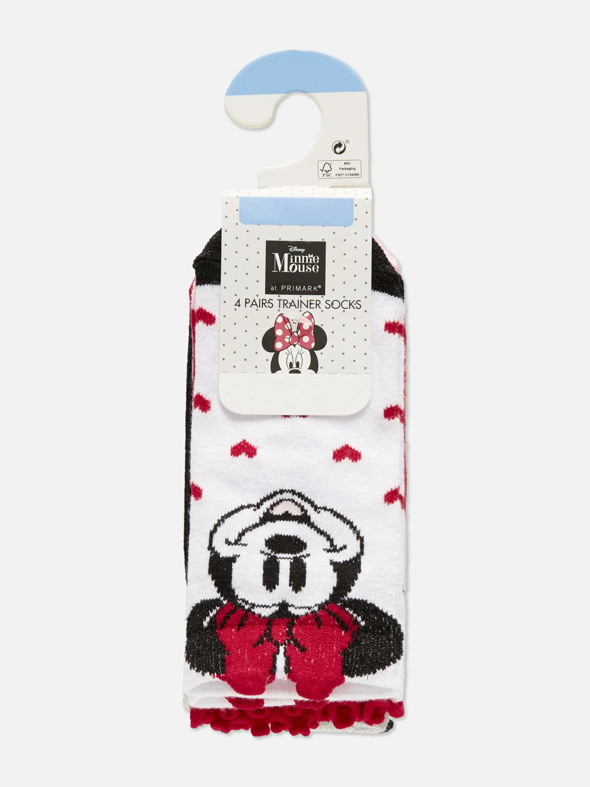 „Disney Minnie Maus“ Sneakersocken, 4er-Pack