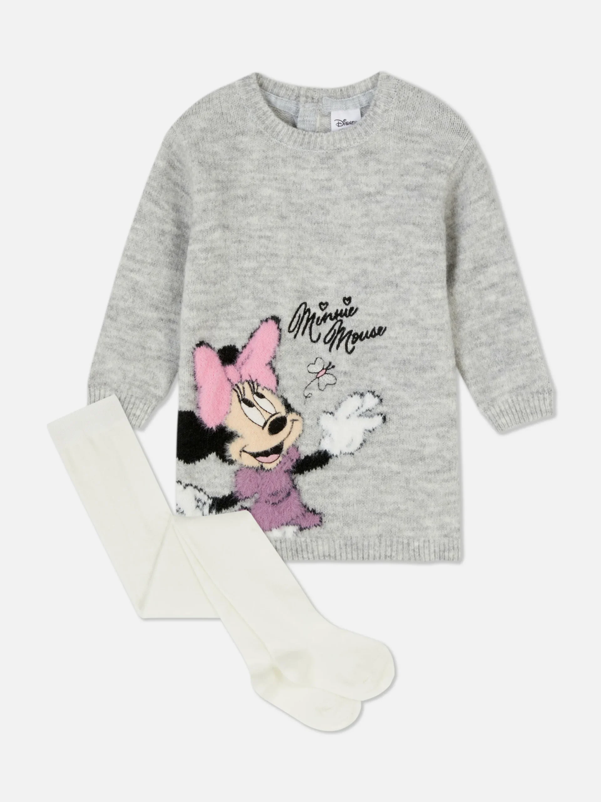 „Disney Minnie Maus“ Strickkleid Mit Strumpfhose