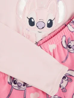 „Disney Stitch & Angel“ Fleece-Schlafanzug
