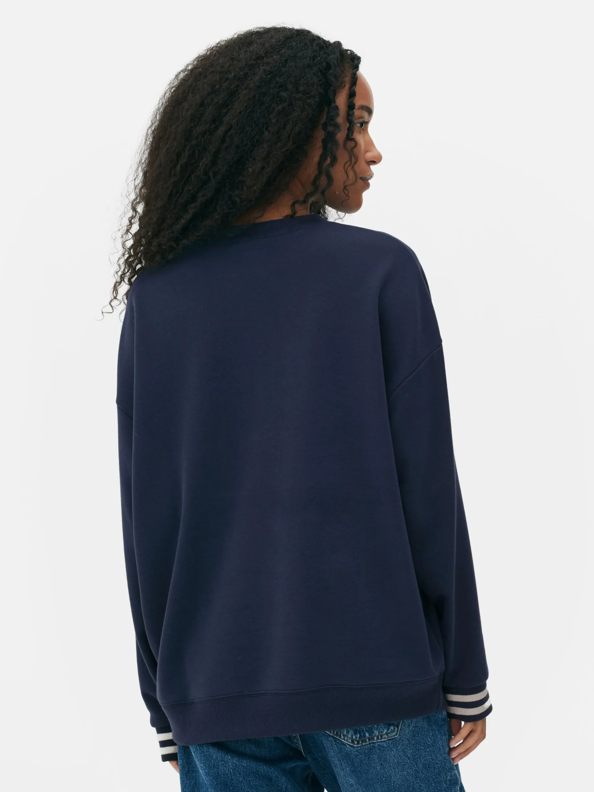 „Disney Stitch“ Sweatshirt Mit Kontrasttext