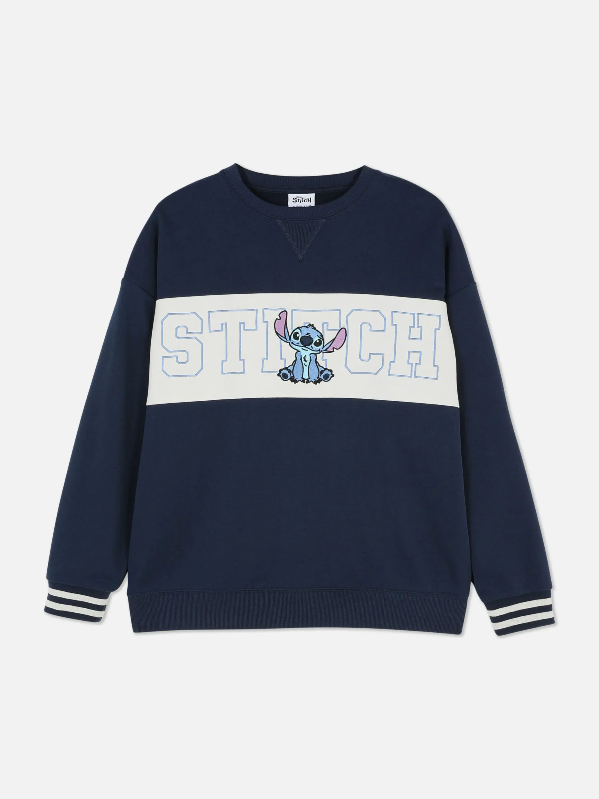„Disney Stitch“ Sweatshirt Mit Kontrasttext