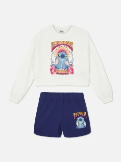 „Disney Stitch“ Sweatshirt Und Shorts Im Set