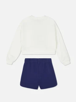 „Disney Stitch“ Sweatshirt Und Shorts Im Set