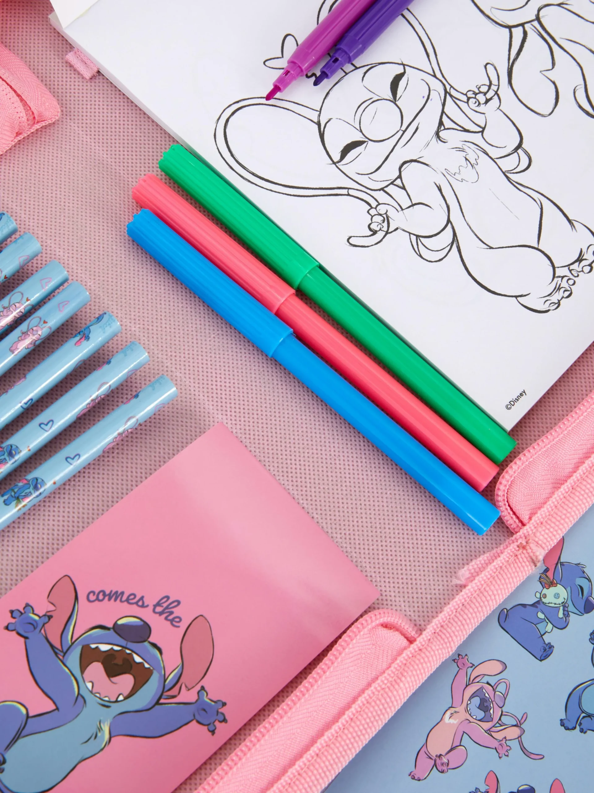 „Disney Stitch Und Angel“ Schreibwarenset
