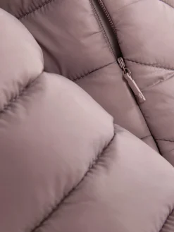 Dünne Pufferjacke Mit Kapuze