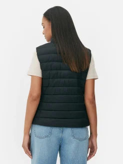 Dünne Weste Mit Trichterkragen