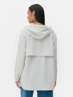 Dünner Parka-Regenmantel Mit Kapuze