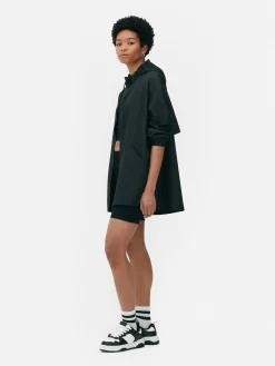 Dünner Parka-Regenmantel Mit Kapuze