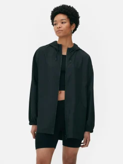 Dünner Parka-Regenmantel Mit Kapuze