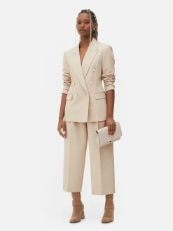 Doppelreihiger Blazer Mit Metallic-Knöpfen