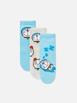 „Doraemon“ Sneakersocken, 3er-Pack