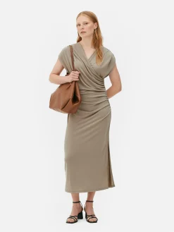 Drapiertes „The Edit“ Jerseykleid