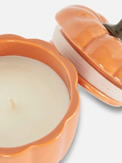 Duftkerze Im Kürbisgefäß