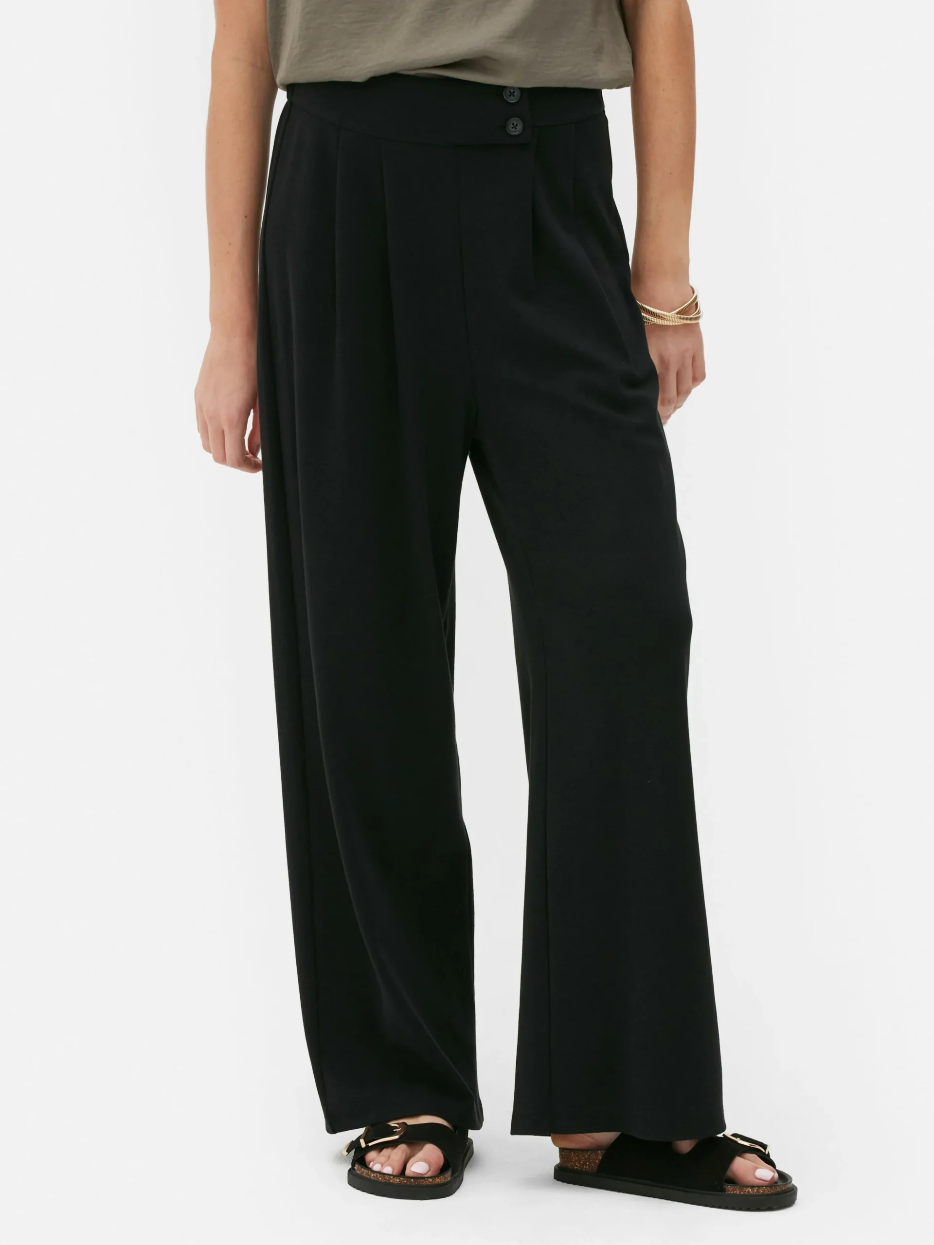 Elegante Jogginghose Mit Geradem Bein