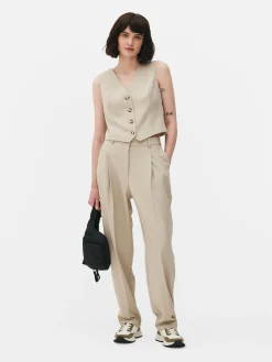 Elegante Weste Mit Knopfleiste