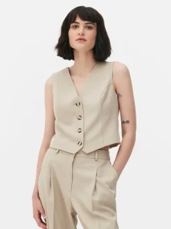 Elegante Weste Mit Knopfleiste