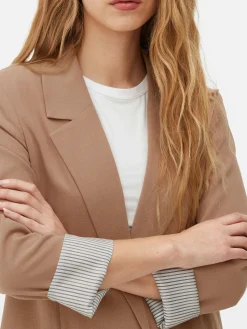 Eleganter Blazer Mit Offener Front