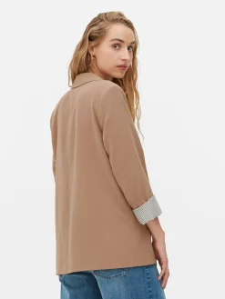 Eleganter Blazer Mit Offener Front