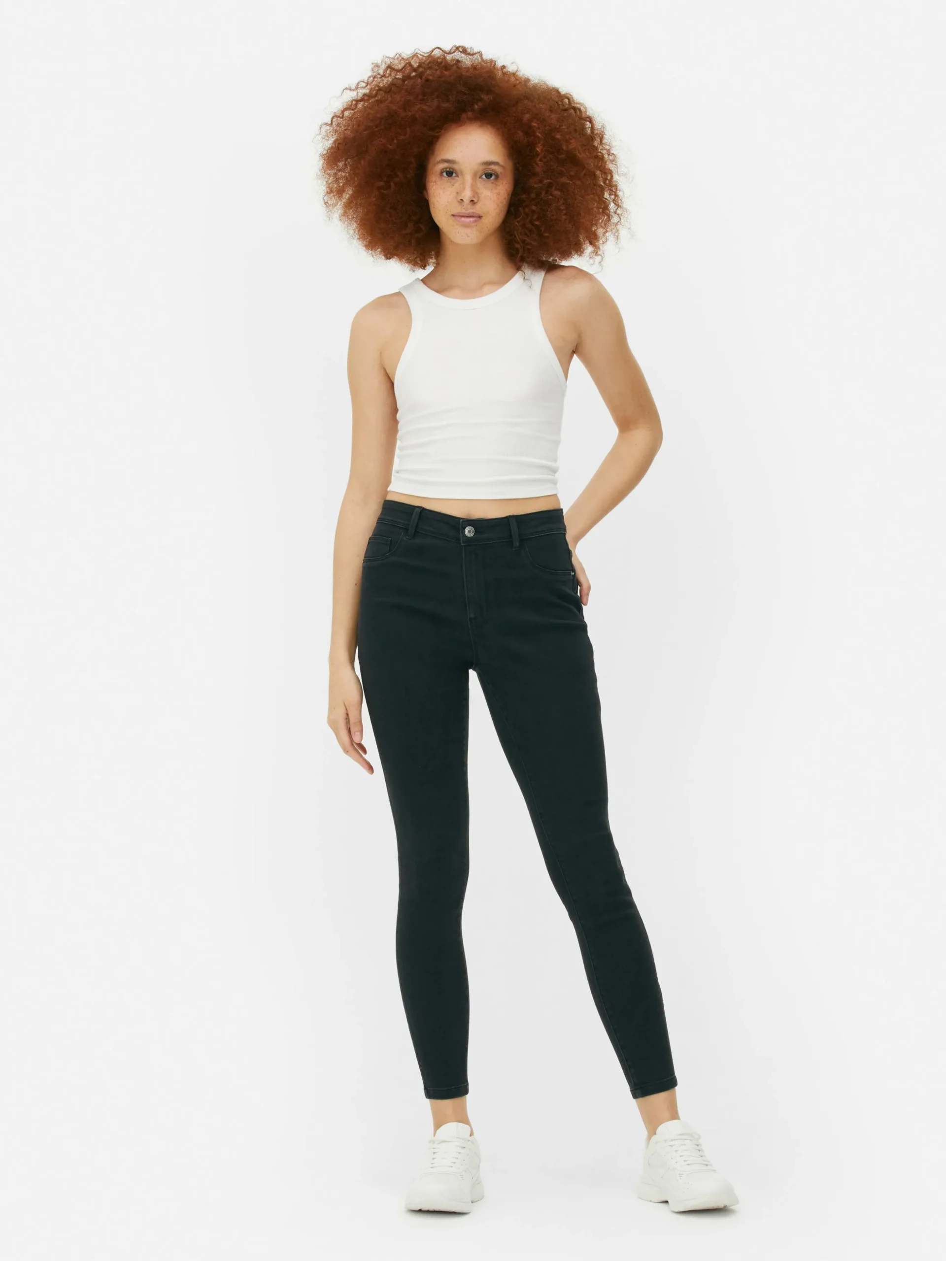 Essential Skinny-Jeans Mit Mittelhohem Bund