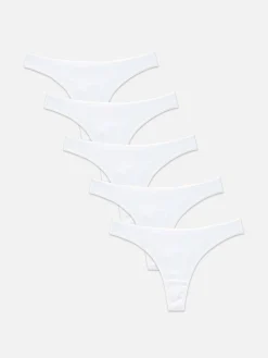 Essential-Tangas Aus Baumwolle, 5er-Pack