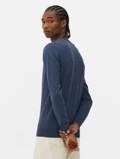 Feinstrickpullover Mit Rundhalsausschnitt