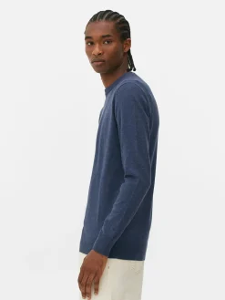 Feinstrickpullover Mit Rundhalsausschnitt