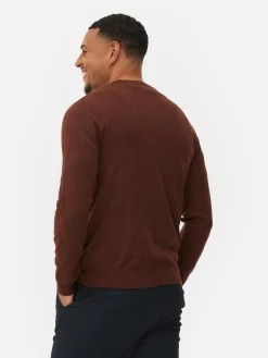 Feinstrickpullover Mit Rundhalsausschnitt