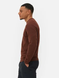 Feinstrickpullover Mit Rundhalsausschnitt