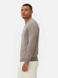 Feinstrickpullover Mit Rundhalsausschnitt