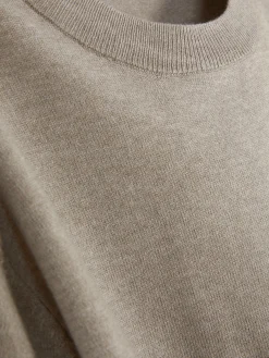 Feinstrickpullover Mit Rundhalsausschnitt