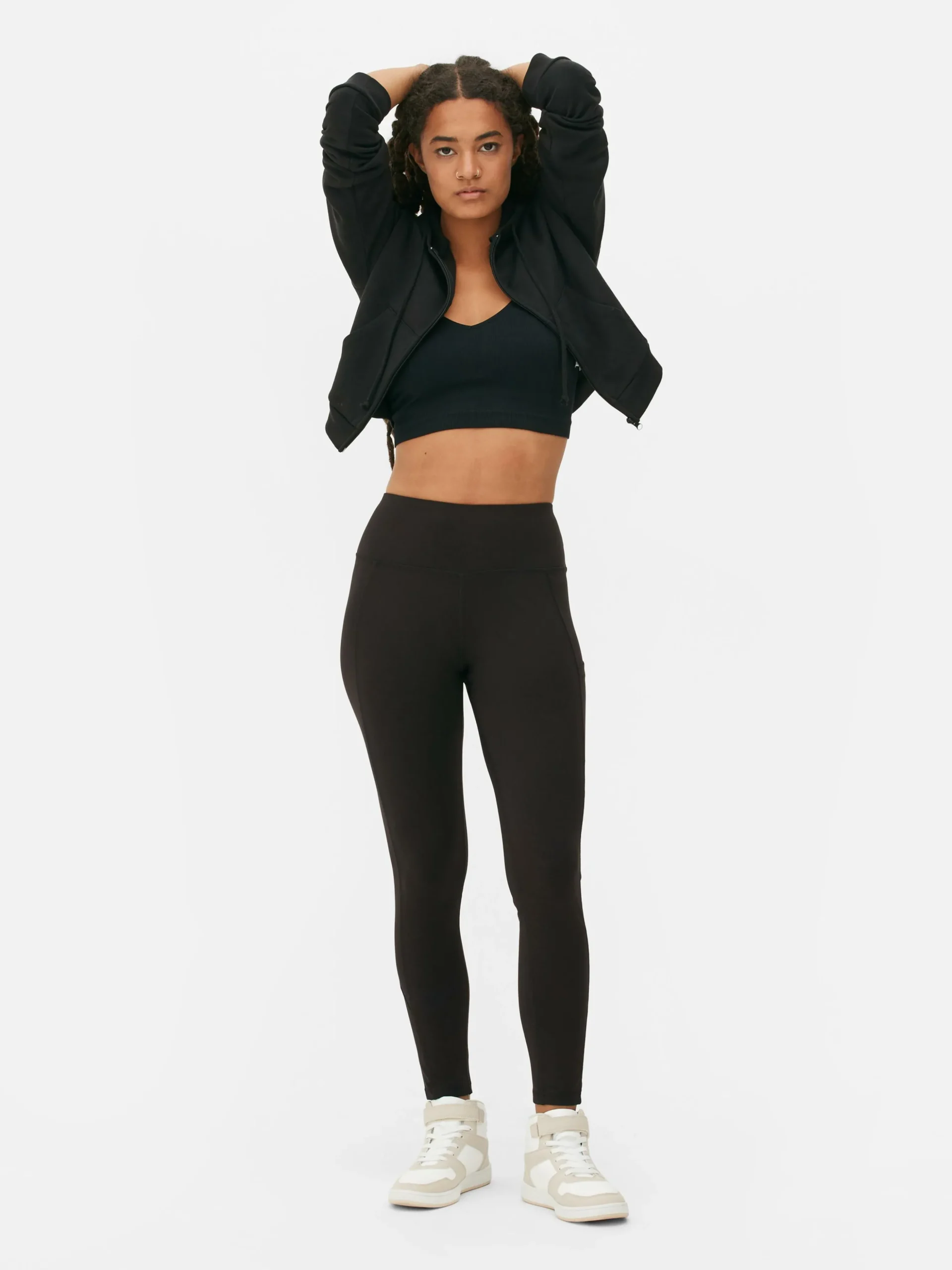 Figurformende Performance-Leggings Mit Hohem Bund