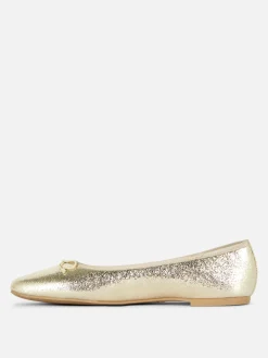 Flache Schuhe Mit Schleife