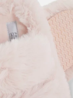 Flauschige Hausschuhe Mit Doppelriemen