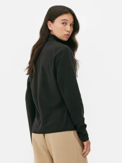 Fleecejacke Mit Halbem Reißverschluss