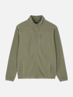 Fleecejacke Mit Trichterkragen Und Reißverschluss