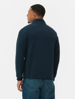 Fleecejacke Mit Trichterkragen Und Reißverschluss